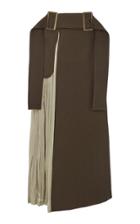 Rejina Pyo Evie Voile-paneled Wool-blend Maxi Skirt