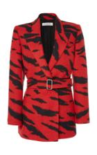 Philosophy Di Lorenzo Serafini Zevra-print Wool Blazer Jacket