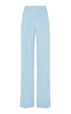 Macgraw Peacock Silk Faille Wide-leg Pants
