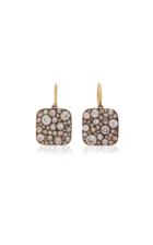 Single Stone Cobblestone Dangle Earrings
