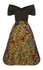 Delpozo Bow Dress With Lace Skirt