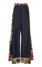 Blumarine Floral Printed Wide Leg Jeans
