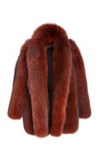Moda Operandi Sally Lapointe Light Fawn Fox Shawl Collar Coat