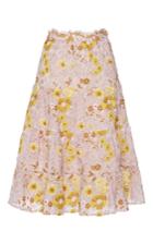 Giambattista Valli Floral Trumpet Midi Skirt