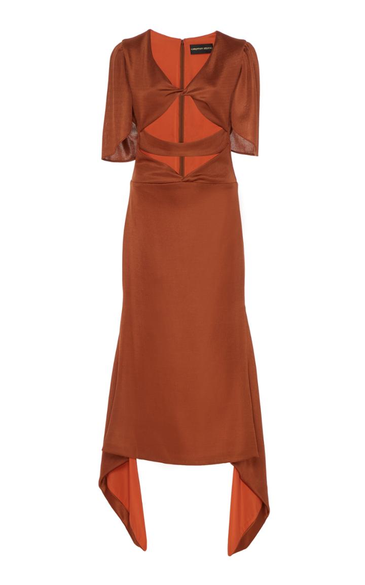 Christian Siriano Cut-out Asymmetrical Hem Dress