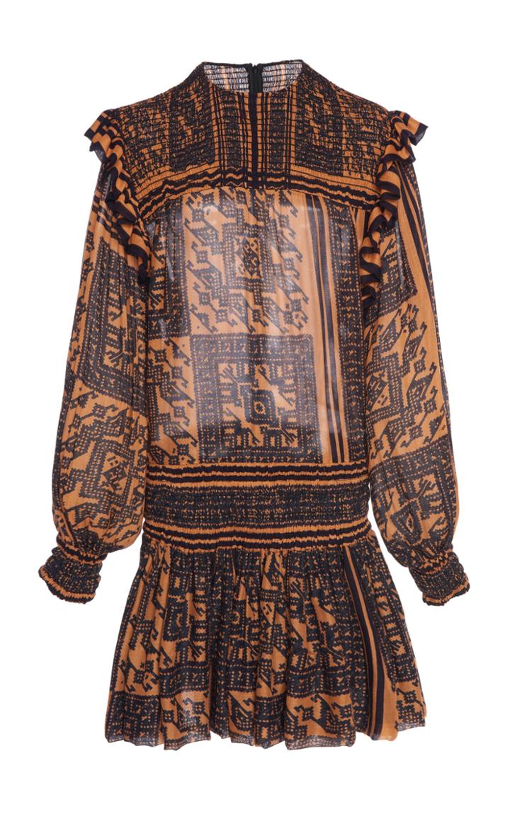 Philosophy Di Lorenzo Serafini Printed Cotton-blend Blouson Dress