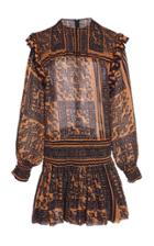 Philosophy Di Lorenzo Serafini Printed Cotton-blend Blouson Dress