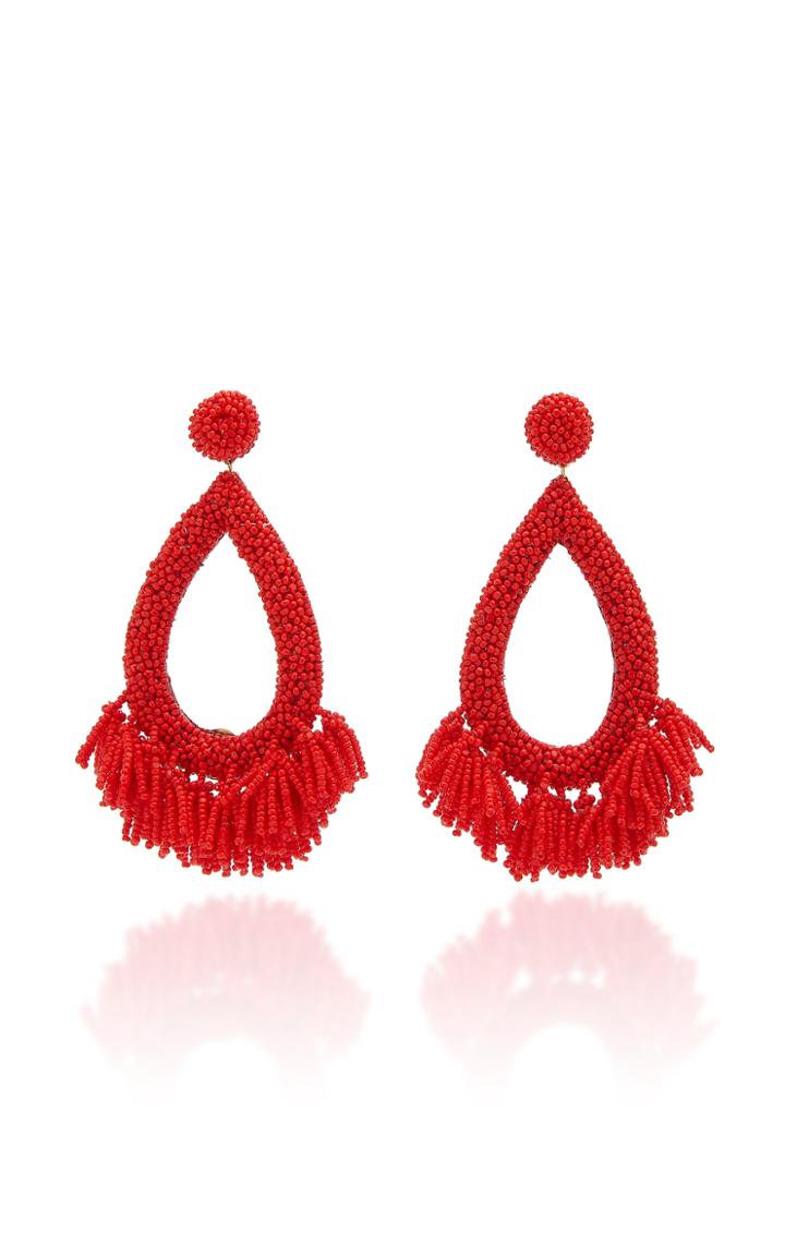 Deepa Gurnani Rafela Beaded Drop Earrings
