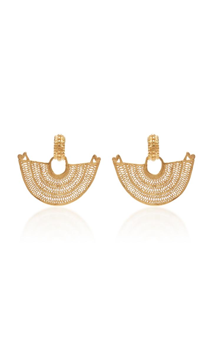 Pm X Cano X Jo Budapest 24k Gold-plated Earrings
