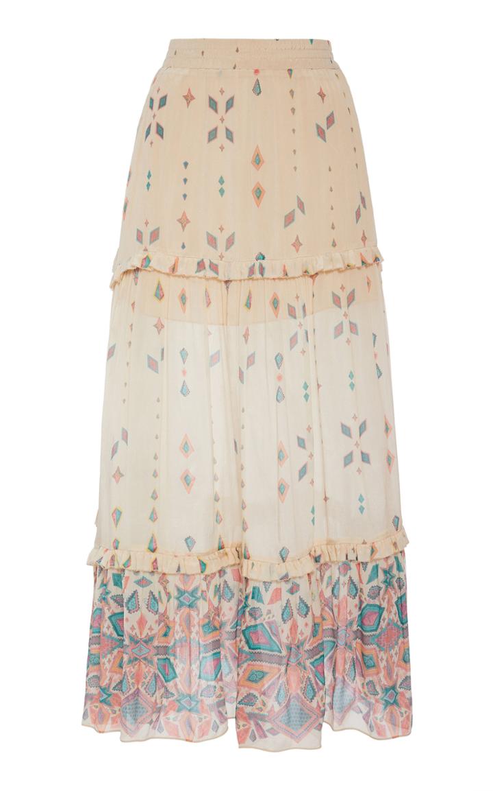 Moda Operandi Chufy Pisac Chiffon Skirt Size: Xs