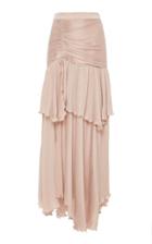 Zeynep Aray Tier Silk Skirt