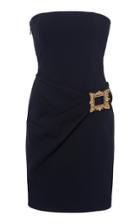 Moda Operandi Moschino Strapless Frame-detailed Cady Dress Size: 38