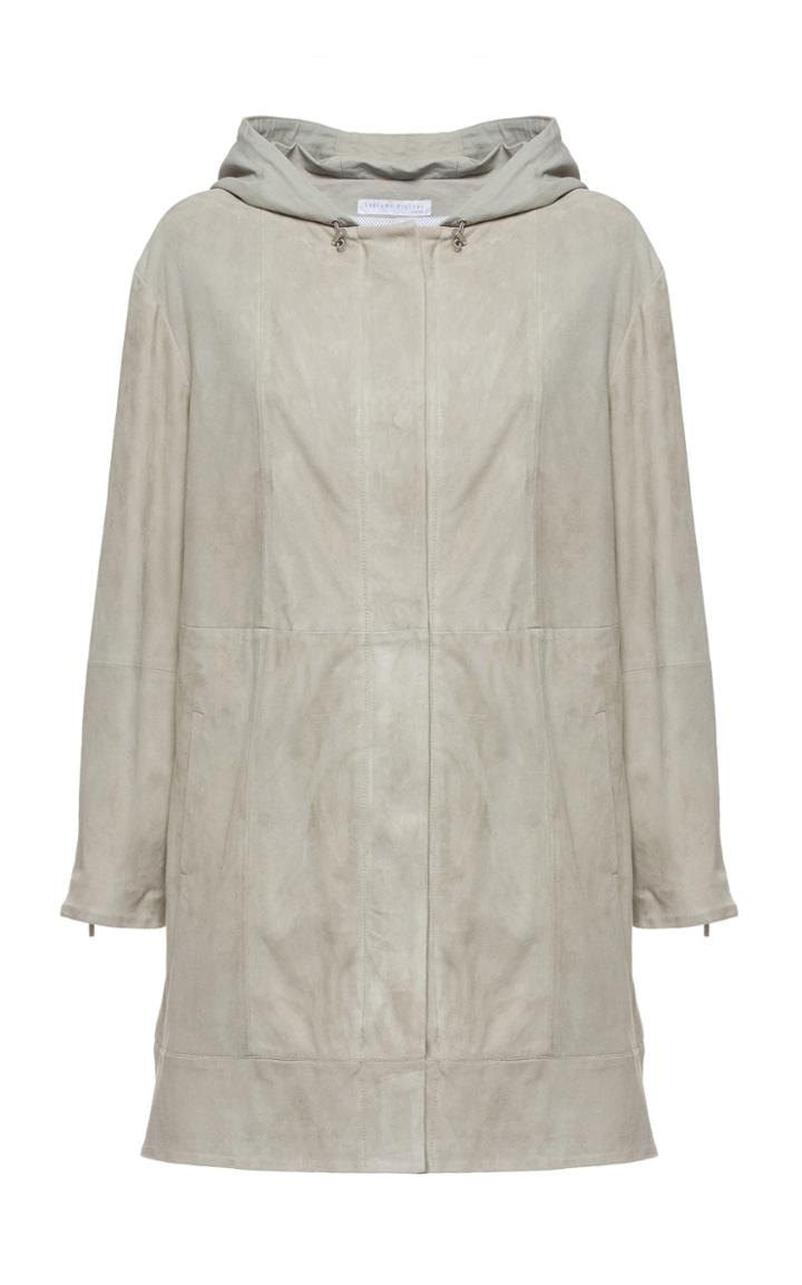 Fabiana Filippi Hooded Suede Coat