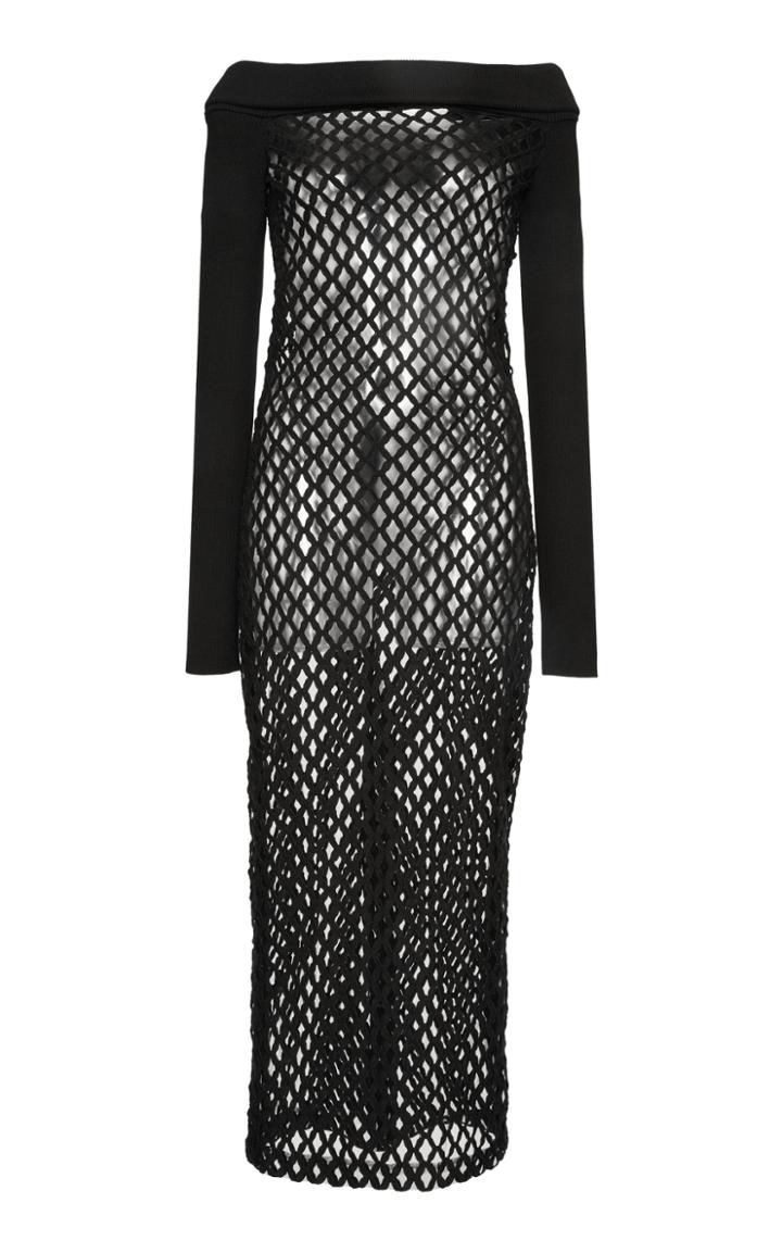 Dolce & Gabbana Off The Shoulder Knit Dress