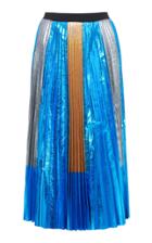Red Valentino Glossy Pleated Skirt