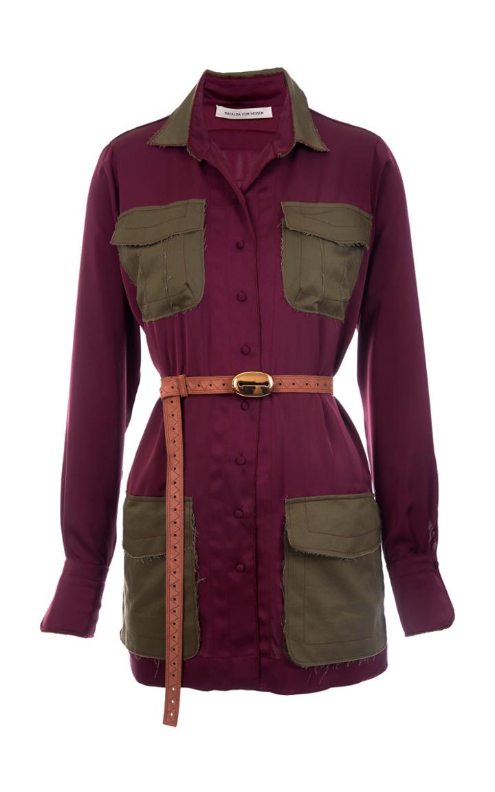 Mafalda Von Hessen Four Pocket Safari Mini Dress