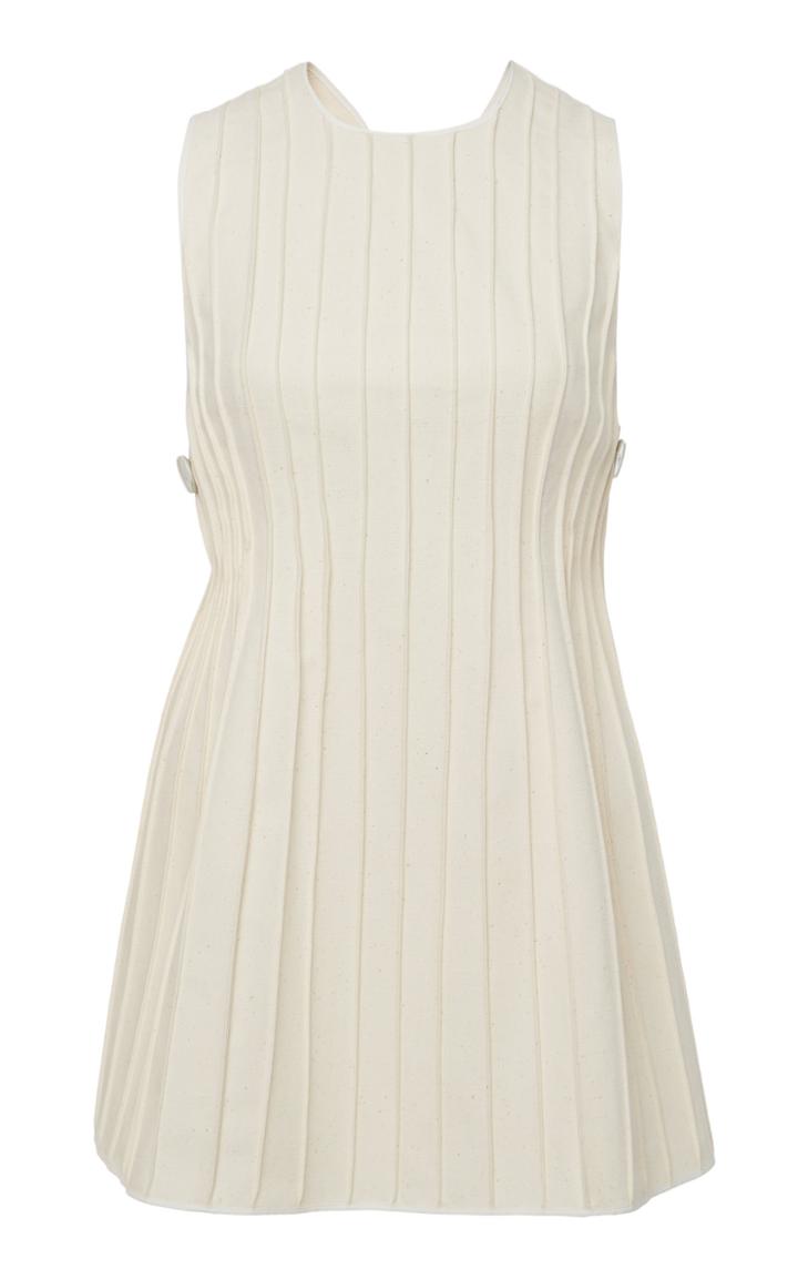 Moda Operandi Jil Sander Markel Pleated Cotton Top Size: 32