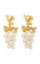 Oscar De La Renta Baroque Pearl Earrings