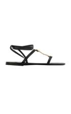 Ancient Greek Sandals Nemesis Metal-detailed Leather Lace-up Sandals