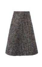 Miu Miu Tweed Boucle A-line Midi Skirt