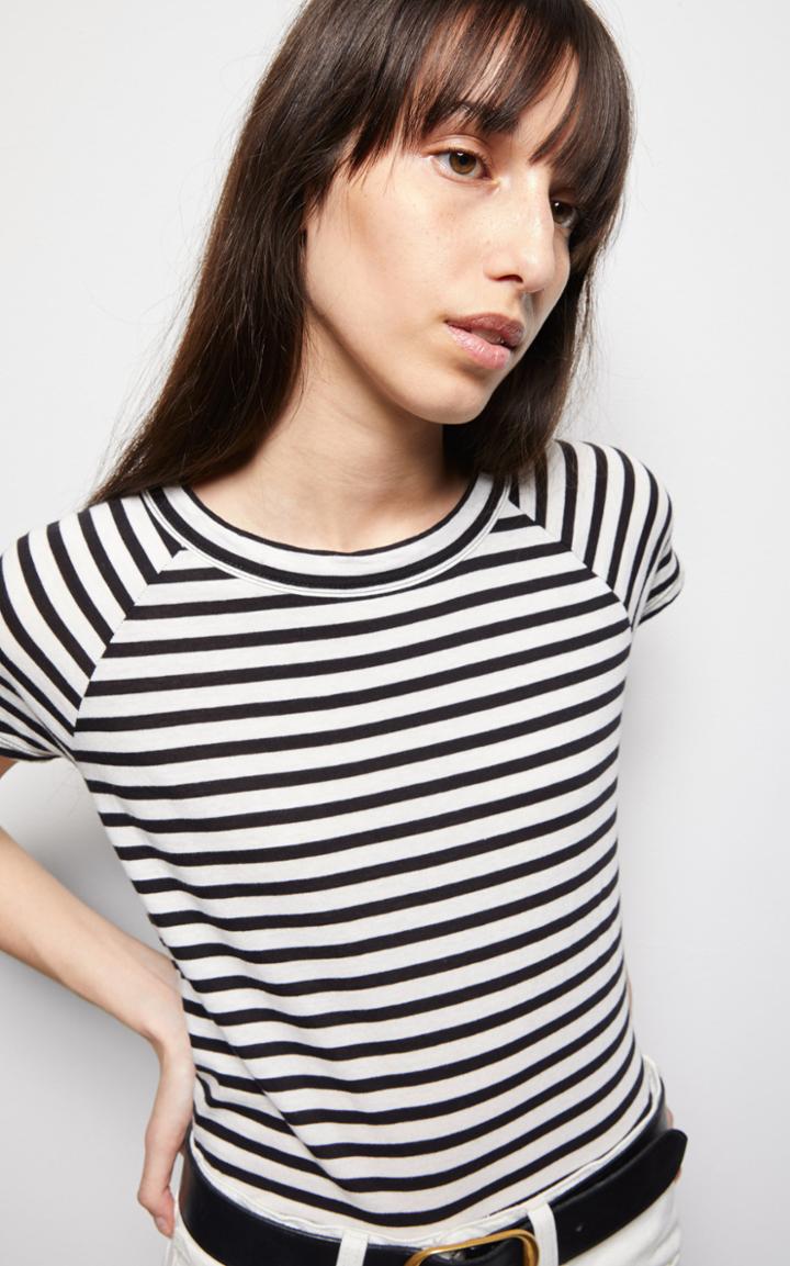 Moda Operandi Nili Lotan Striped Cotton Baseball T-shirt