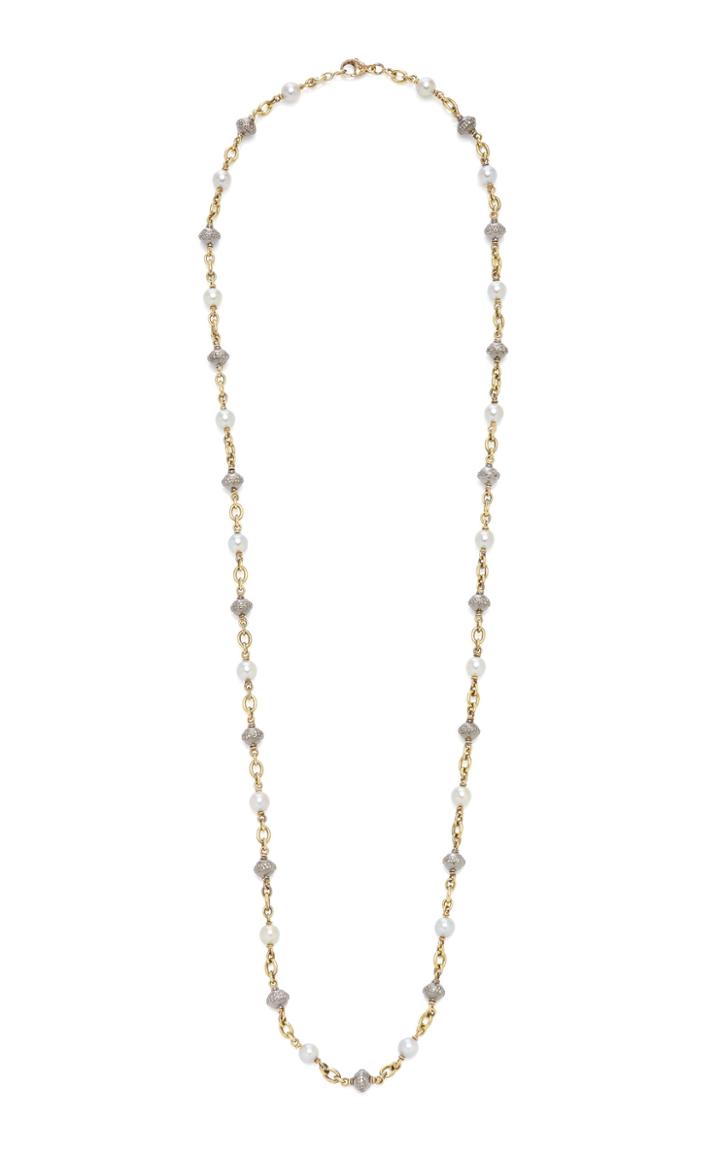 Moda Operandi Sylva & Cie 18k White Gold, Pearl And Silver Diamond Beaded Necklace