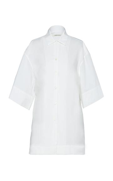 Boontheshop Collection Short Sleeve Collared Cotton Shirt