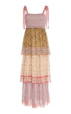 Zimmermann Juniper Tiered Printed Silk Dress
