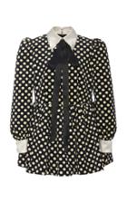Moda Operandi Marc Jacobs Polka-dot Cotton-velvet Mini Dress Size: 0