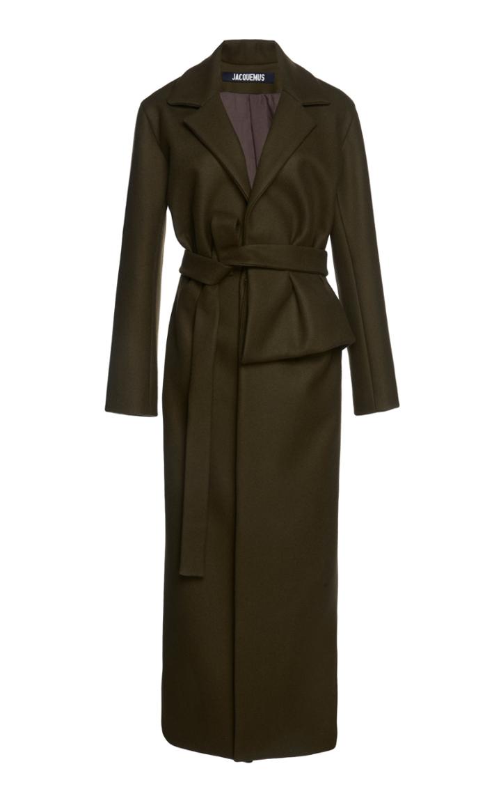 Jacquemus Aissa Pleated Wool-blend Coat