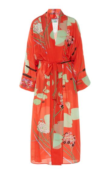 Bernadette Antwerp Peignoir Silk-chiffon Maxi Dress