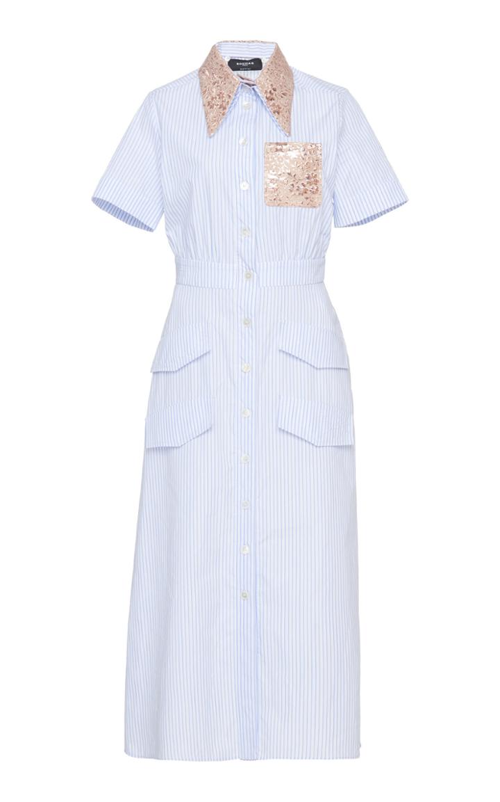 Rochas Onachom Stripe Shirt Dress