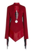 David Koma Open Back Triangle Hem Dress