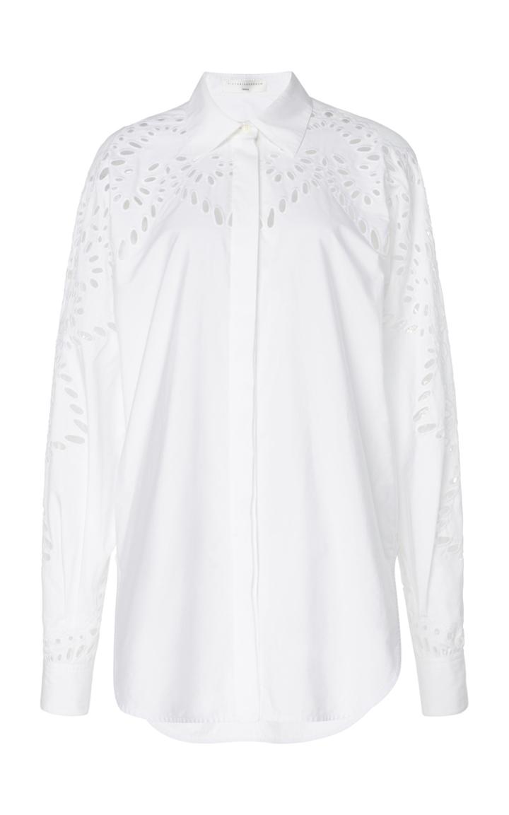 Victoria Beckham Broderie Anglais Cotton Shirt