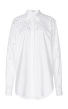 Victoria Beckham Broderie Anglais Cotton Shirt