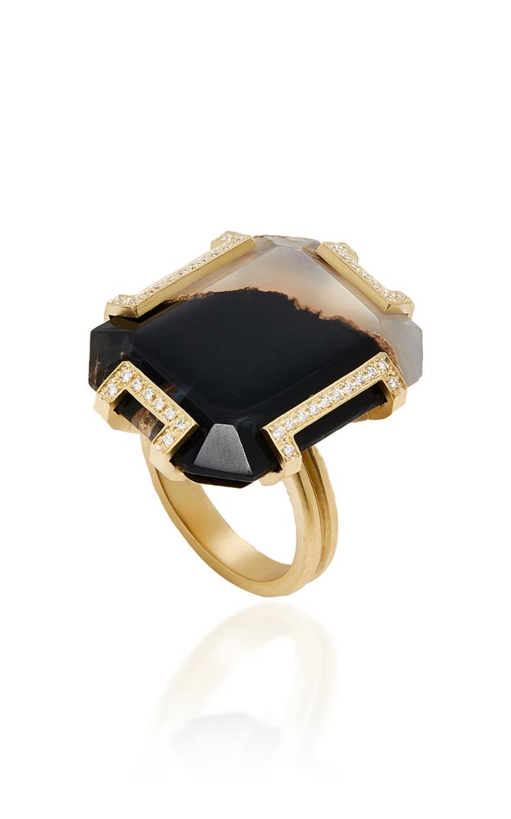 Doryn Wallach One-of-a-kind Marbled Agate Ring