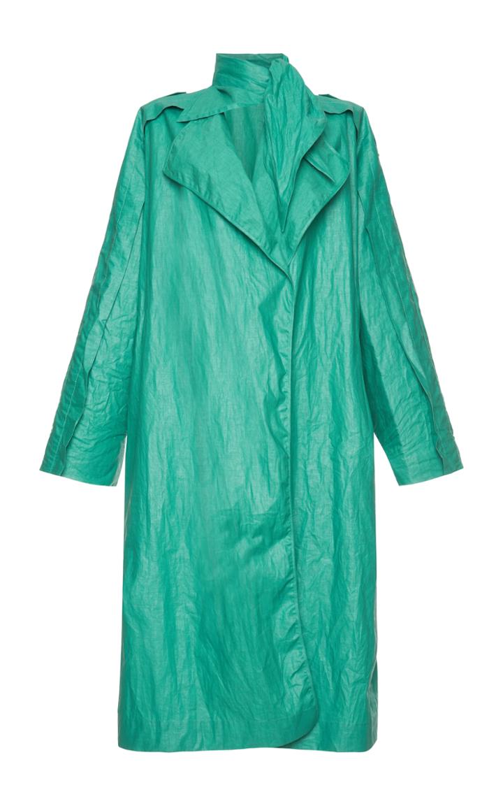 Philosophy Di Lorenzo Serafini Coated Linen Trench