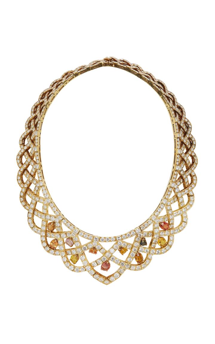 Eleuteri 18k Gold Sapphire And Diamond Necklace