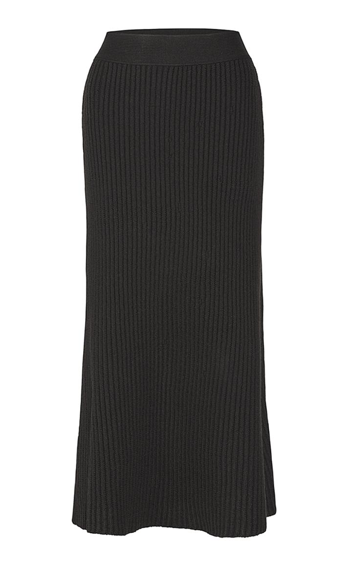 Bottega Veneta Ribbed-knit Wool Midi Skirt