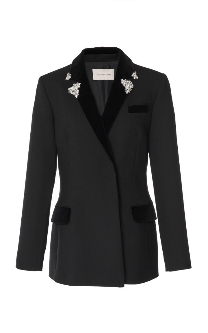 Christopher Kane Velvet Lapel Jacket