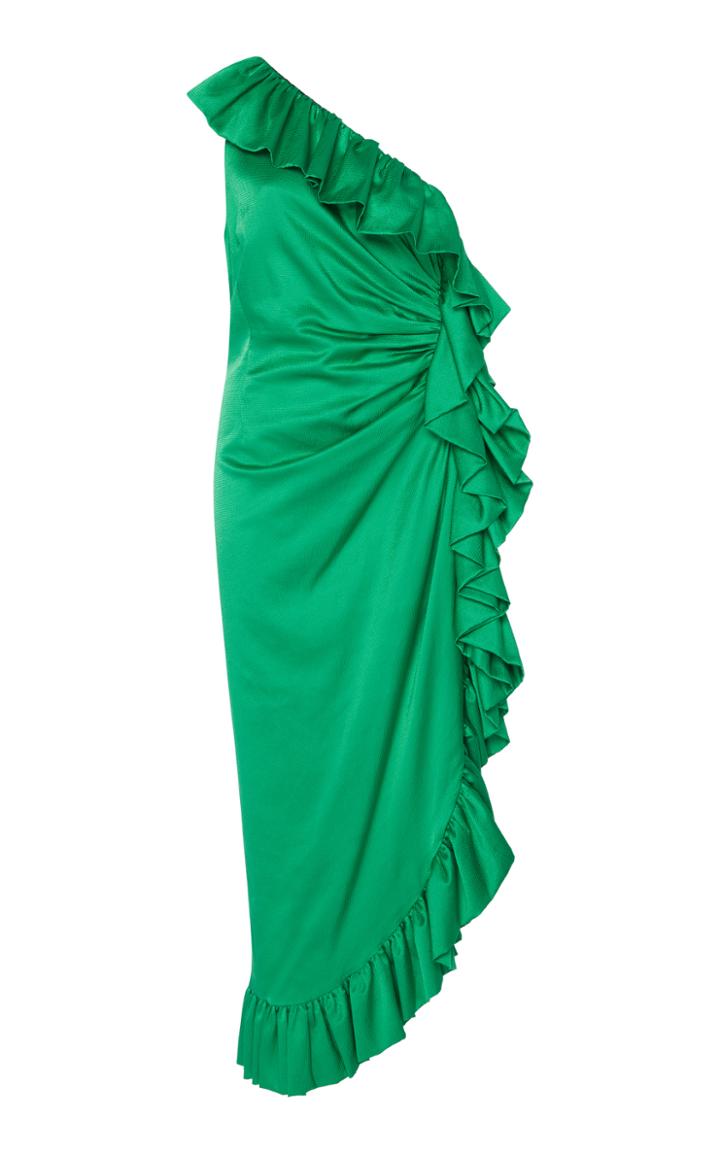 Attico Midi Ruffle Dress
