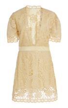 Loveshackfancy Daniela Lace Cotton Mini Dress