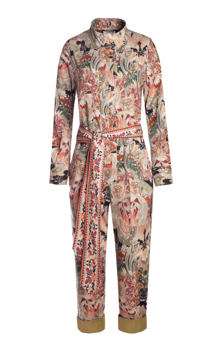 Moda Operandi Chufy Yon Printed Cotton-blend Jumpsuit