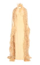 Moda Operandi Khyeli Silk Chiffon Cape And Silk Dress