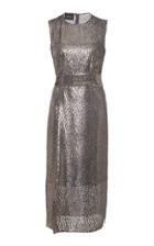 Akris Sleeveless Metallic Dress