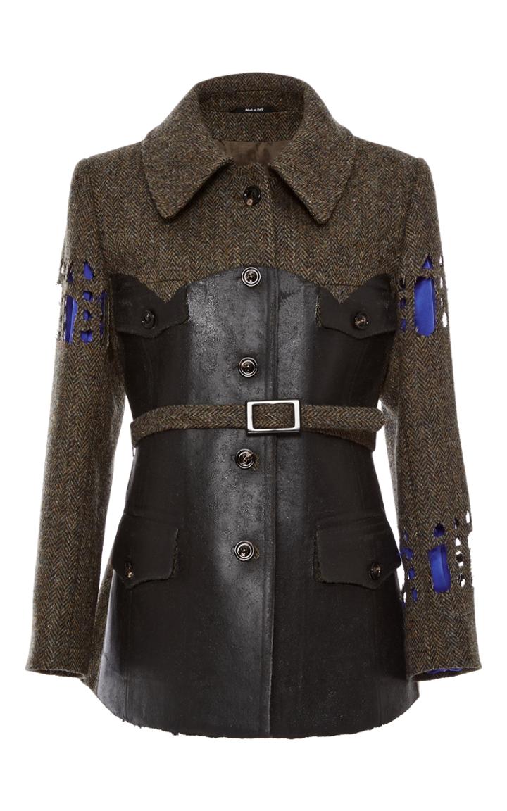 Maison Margiela Belted Tweed Jacket
