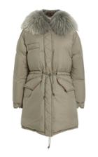 Mr & Mrs Italy Fur-trimmed Quilted Shell Coat