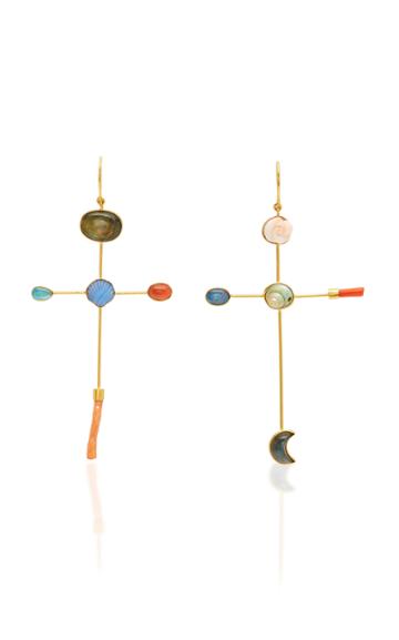 Grainne Morton Cross Hook Earrings
