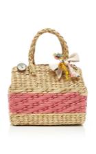 Pro Mini Striped Straw Basket Bag