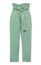Moda Operandi Philosophy Di Lorenzo Serafini Quilted High-rise Cotton Pants